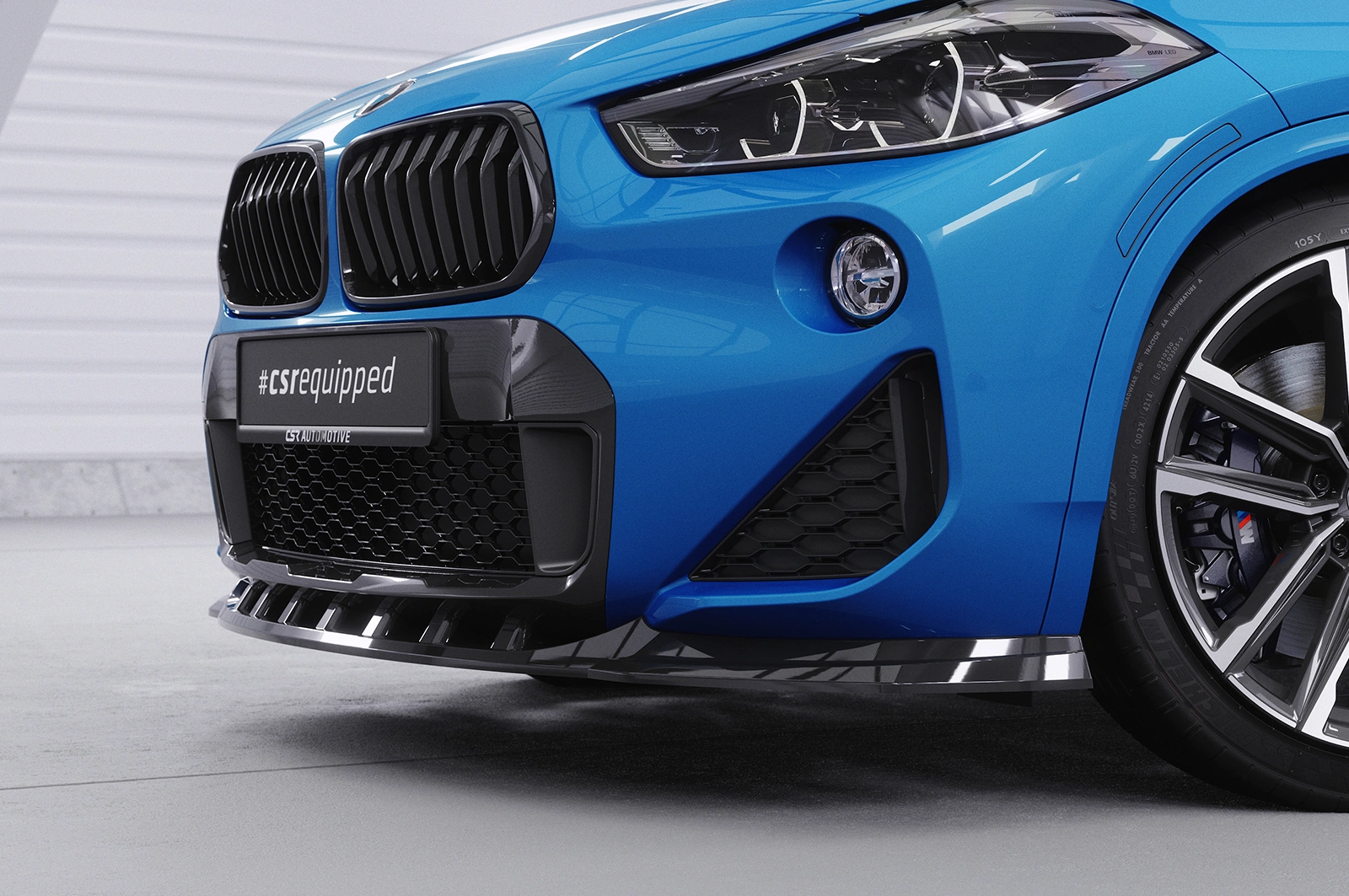 Voorspoiler BMW X2 F39 M-Paket Glans Zwart van CSR Automotive (2018-)