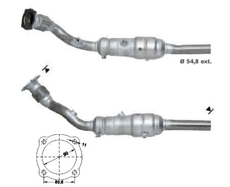 VW BORA 1.8i 20V Turbo 1781 cc 132 Kw / 180 cv AUQ Magnaflow CAT