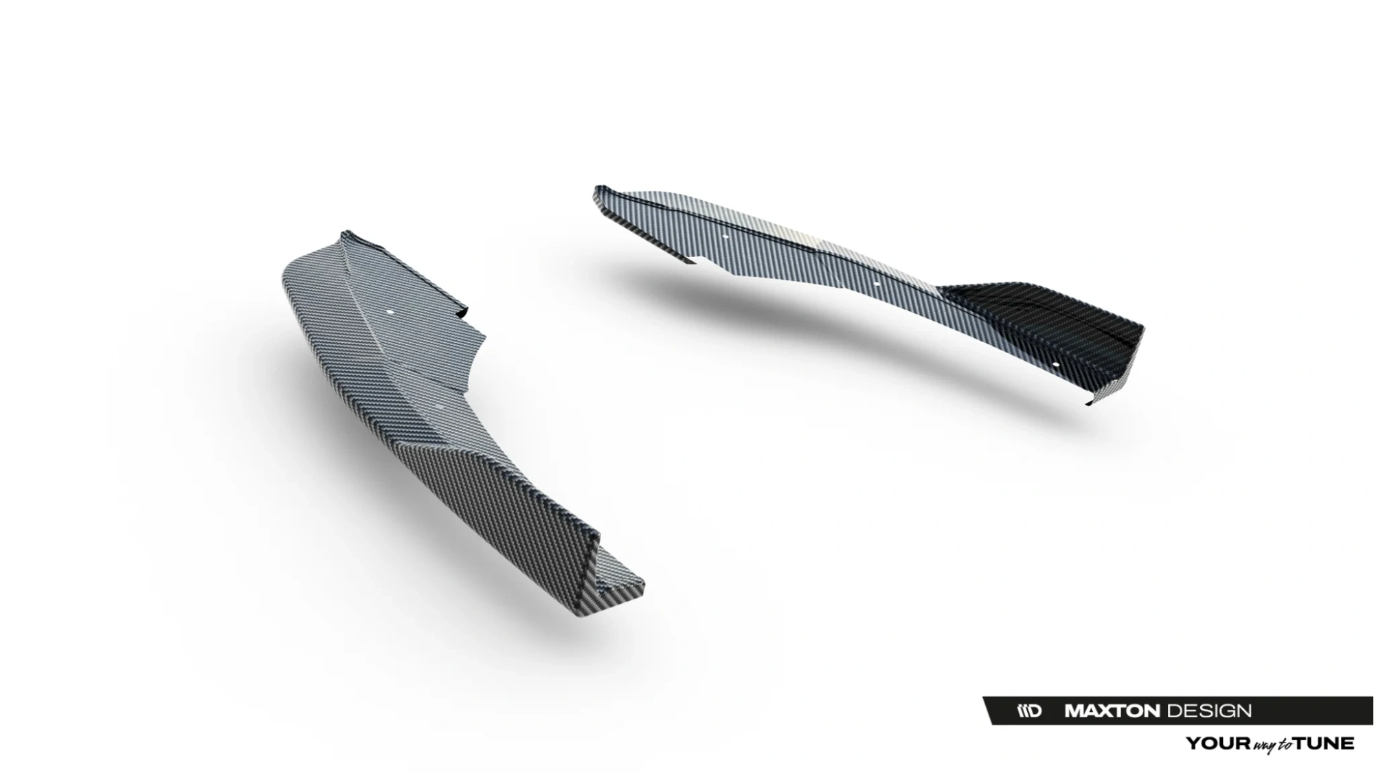Achter Zij-Diffusers Audi RS3 Sportback 8Y Facelift Prepreg Carbon Fiber Maxton Design