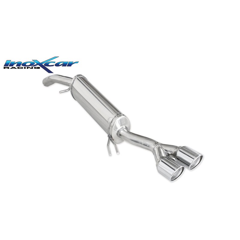 100% RVS Sportuitlaat  Fiat New Bravo (198) 1.4 T-Jet Sport 150pk 2007- 2x80mm X-Race