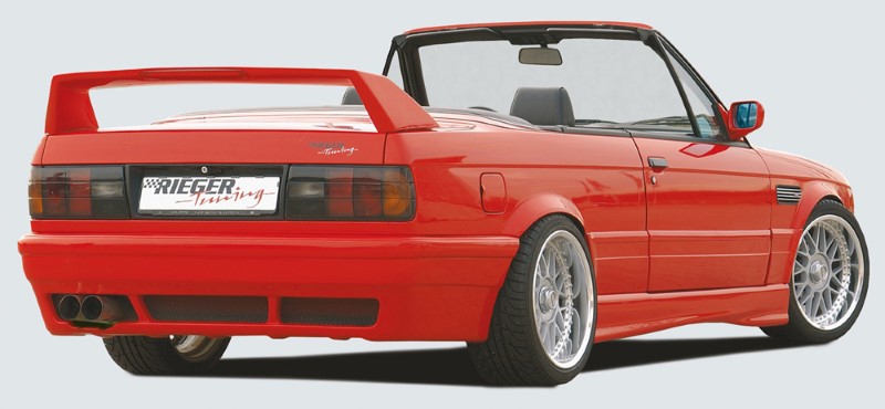 Achterspoiler met 3e remlicht BMW E30 Poleyester  Rieger