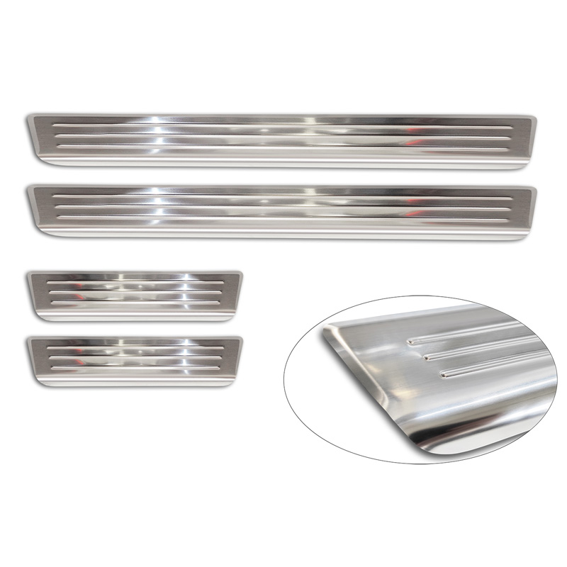 RVS Instaplijsten  Skoda Fabia IV Hatchback 2021- 'Lines' - 4-delig