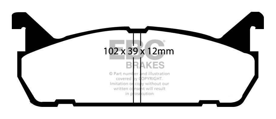 EBC Brakes SUZUKI Baleno 1.8 96-98 Remblokken achterzijde