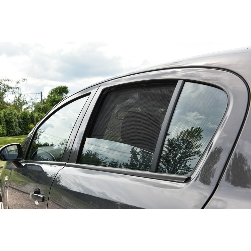 Set Car Shades (achterportieren)  Opel Corsa D 5 deurs 2006-2014 & Corsa E 5 deurs 2014-2018 (2-delig)