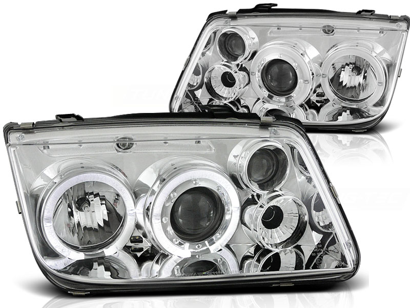 Koplampen VW Bora Angel Eyes Chroom