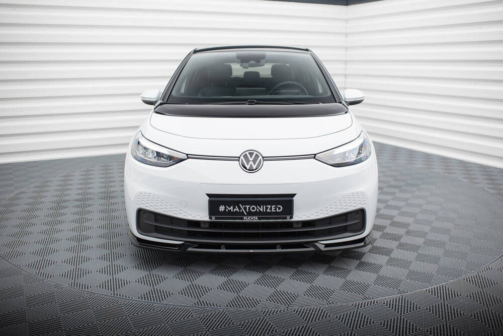 Voorspoiler V.2 Volkswagen ID.3 Maxton Glans Zwart