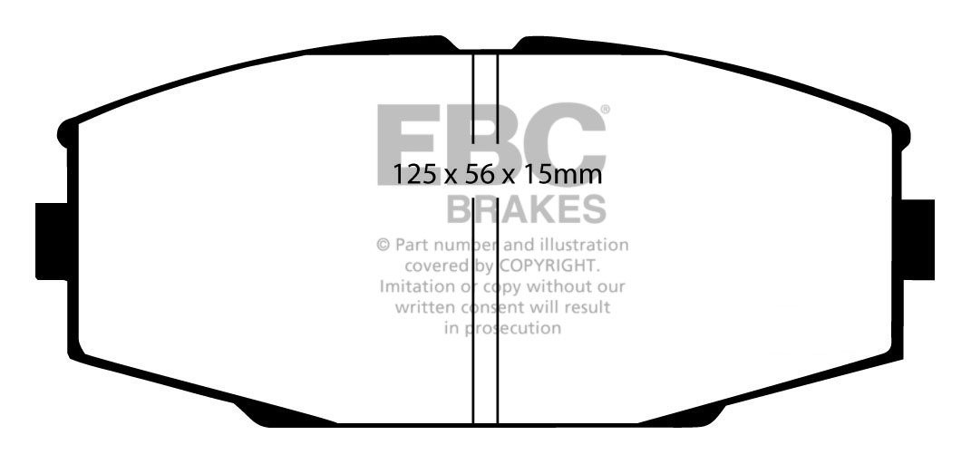 EBC Brakes TOYOTA Supra 3.0 Turbo 89-93 Remblokken voorzijde gre