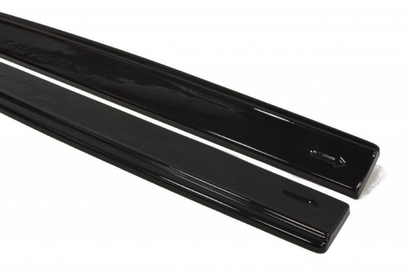 Zij Skirts Diffuser Audi TT RS 8J Glanzend Zwart
