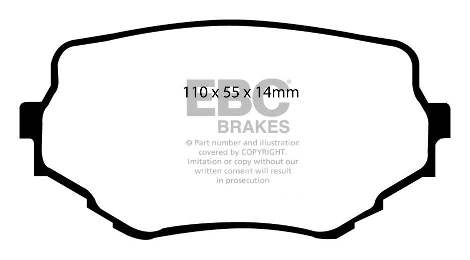 EBC Brakes SUZUKI Grand Vitara 2.5 (TD62) 98-2006 Remblokken voo