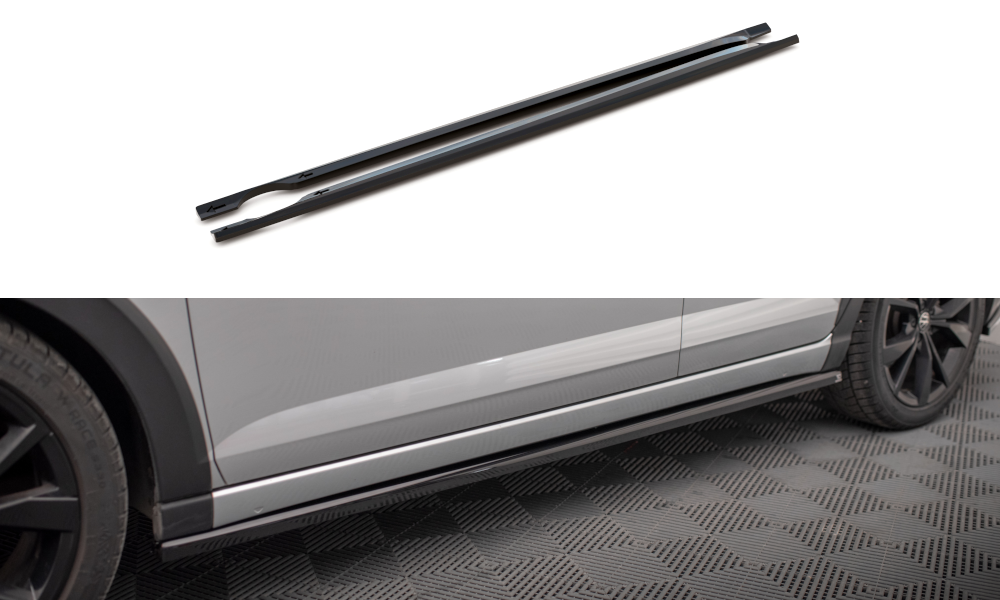 Zijskirts Volkswagen Taigo R-Line Maxton Glans Zwart