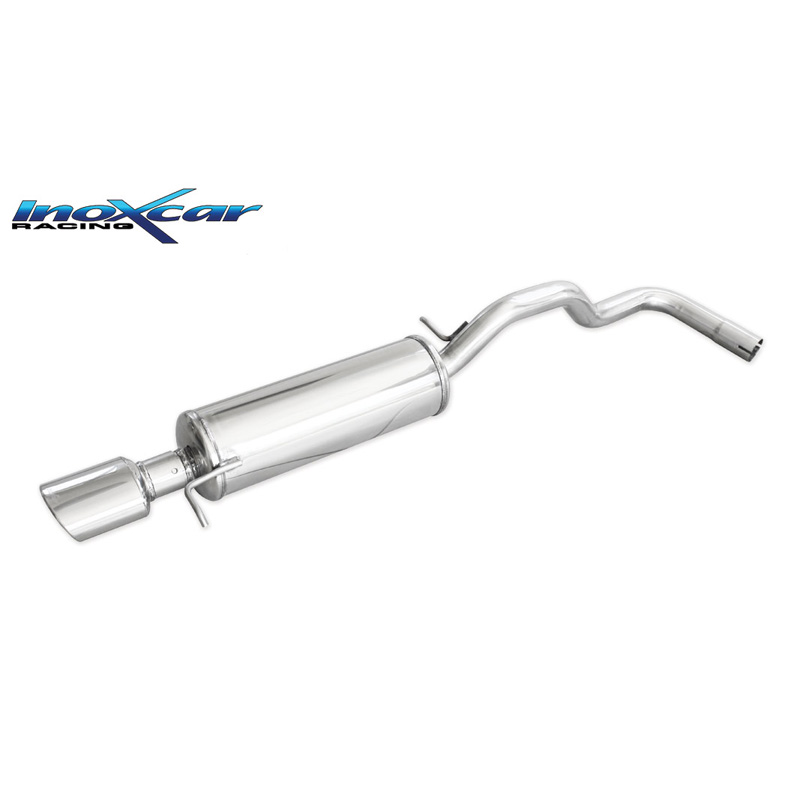 100% RVS Sportuitlaat  Seat Ibiza 6K 1.9 TDI 90pk 1997-2000 1x120x80mm