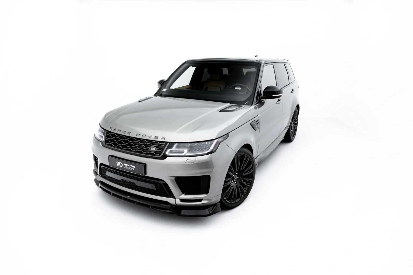 Voorspoiler Land Rover Range Rover Sport MK2 Maxton Glanzend zwart
