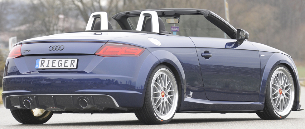 Diffuser Audi TT 8J-FV 8S 14-22 Rieger Glans Zwart