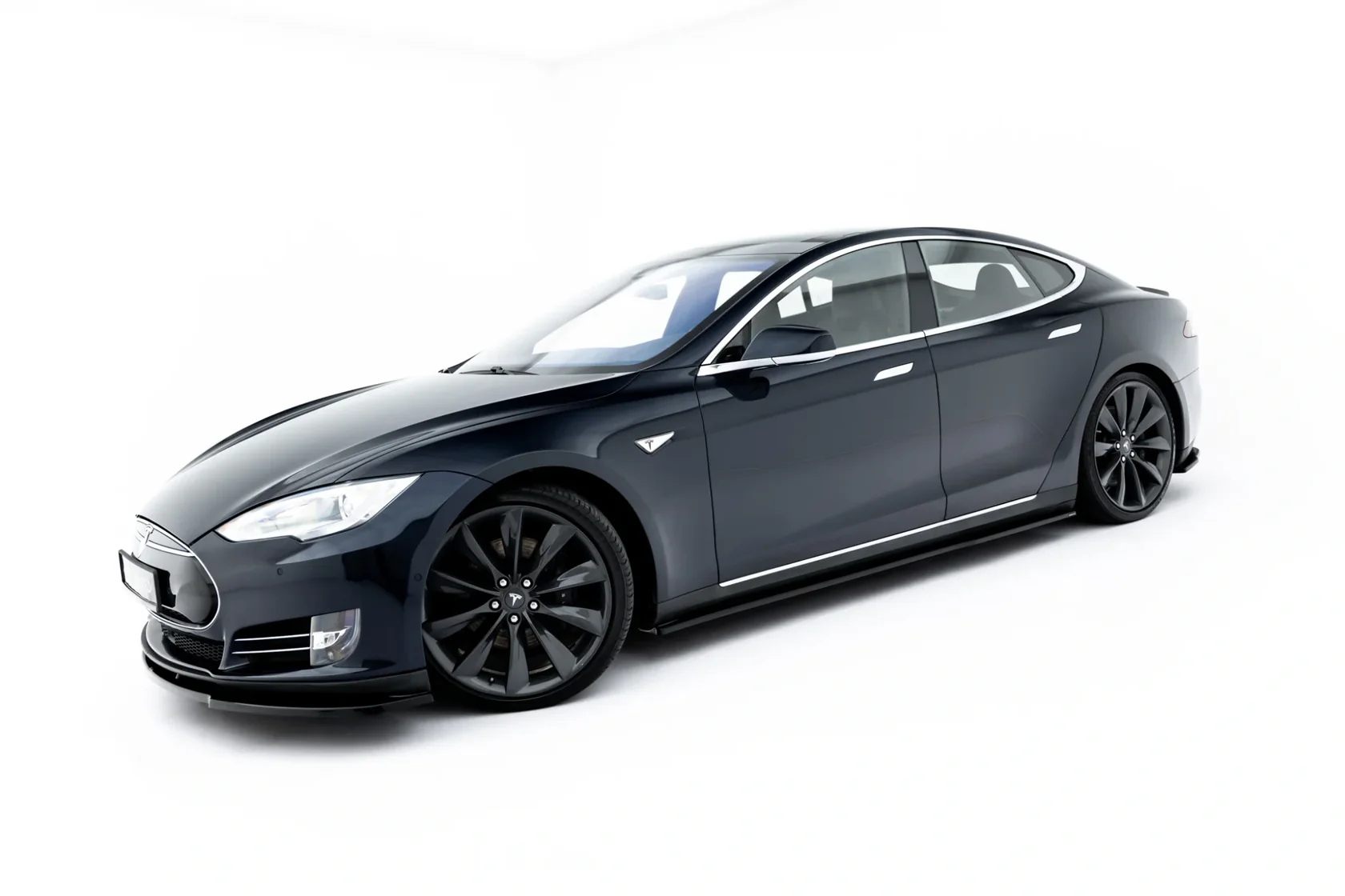 Zij Skirts Diffuser V.2 Tesla Model S Mk1 Maxton Glans Zwart
