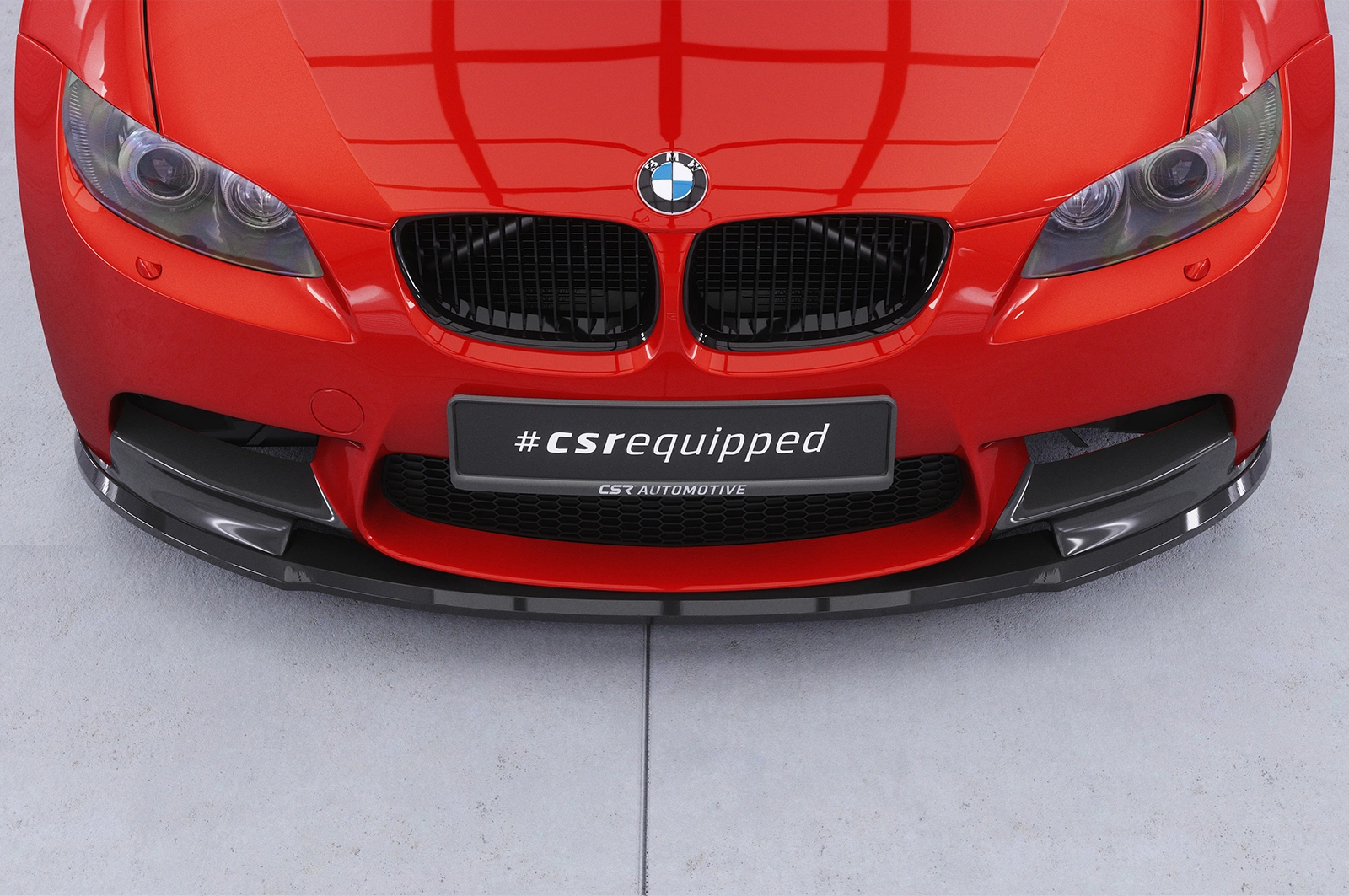 Voorspoiler BMW M3 E90/E92/E93 glans zwart