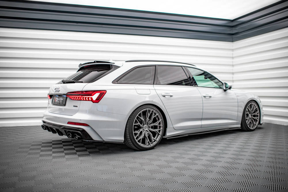 Zijskirts Audi A6 S-Line / S6 C8 Maxton Glans Zwart