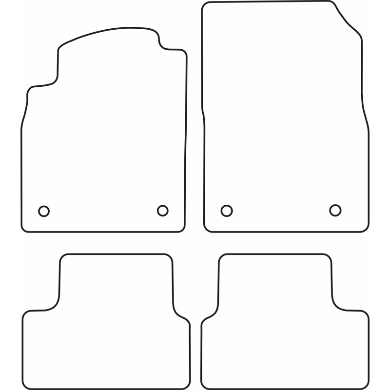 Automatten  Opel Astra J & Cascada 2009-