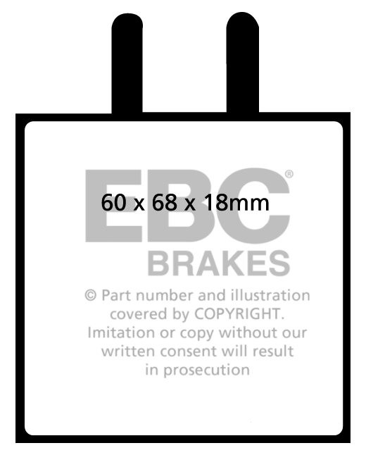 EBC Brakes ISO Grifo 5.4 63-68 Remblokken voorzijde