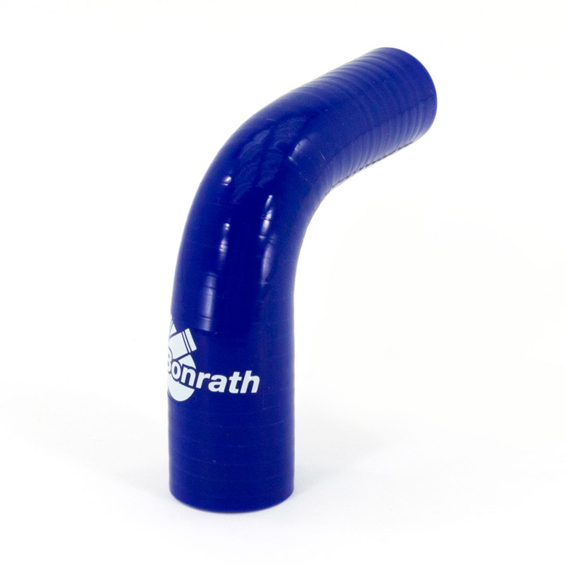 Bonrath Siliconen slang Reducer 90 graden bocht - Lengte:50mm - Ø22>19mm