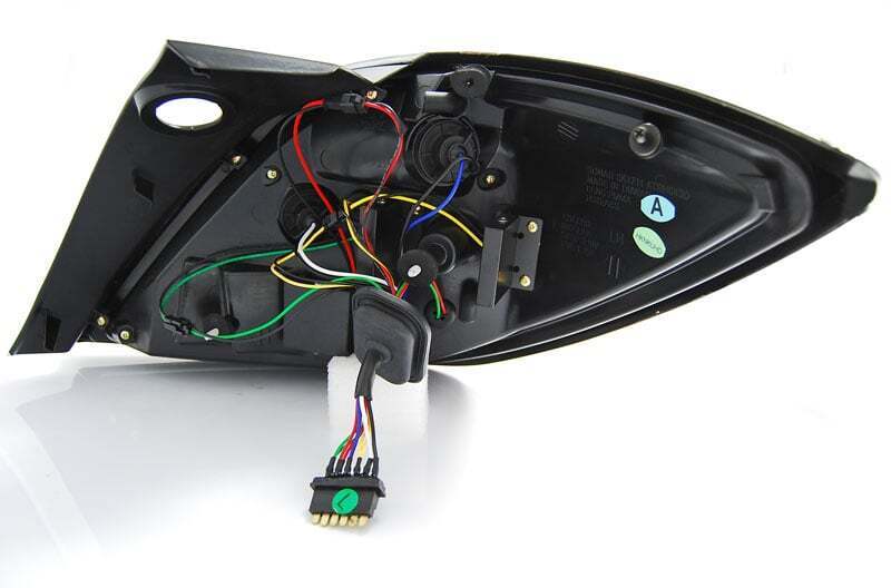 Achterlichten Opel Astra H GTC Tube LED smoke