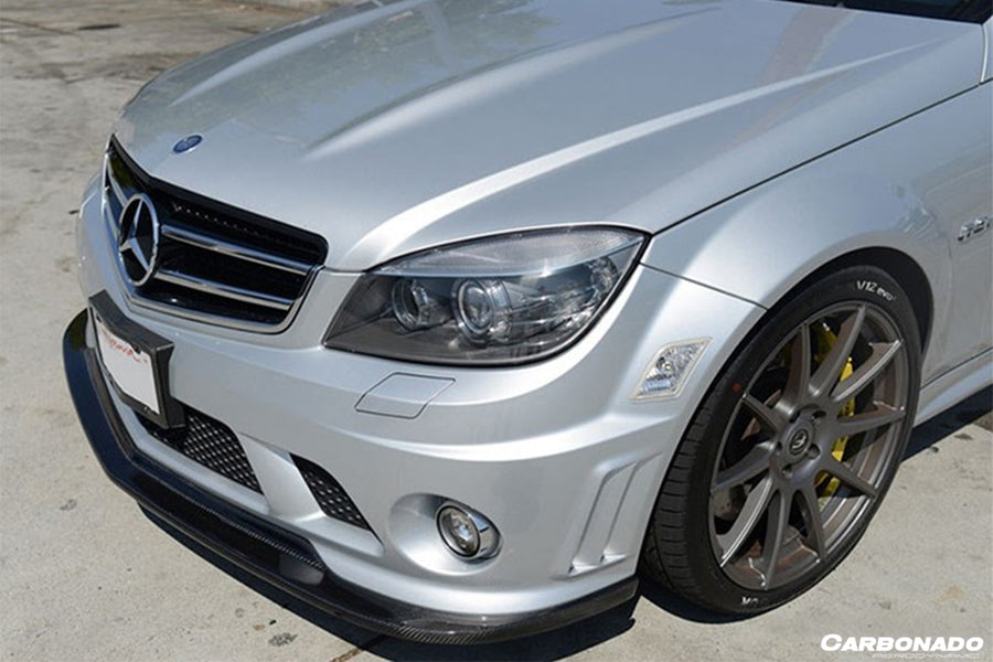Mercedes Benz W204 C63 AMG AK Style Carbon Fiber Voorspoiler 2008-2011