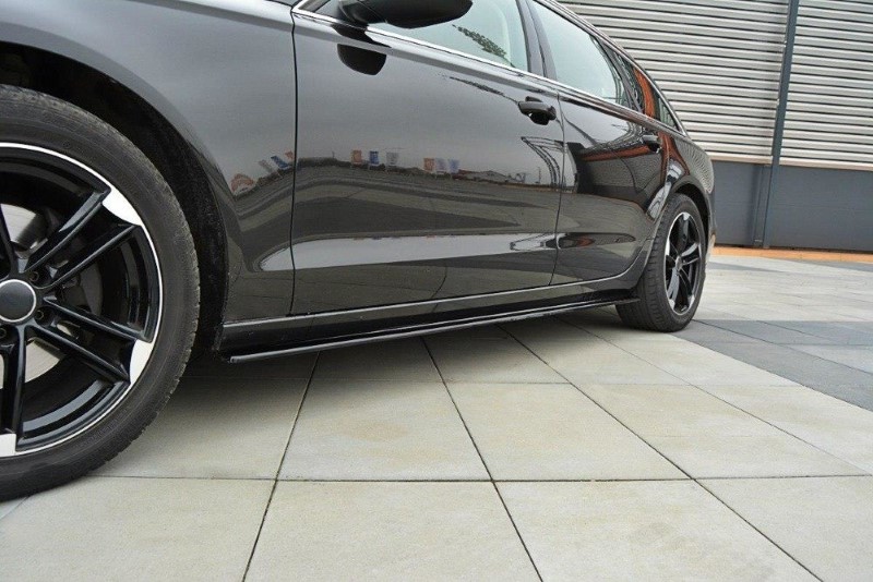 ZijSkirts Diffusers Audi A6 C7 Glanzend Zwart