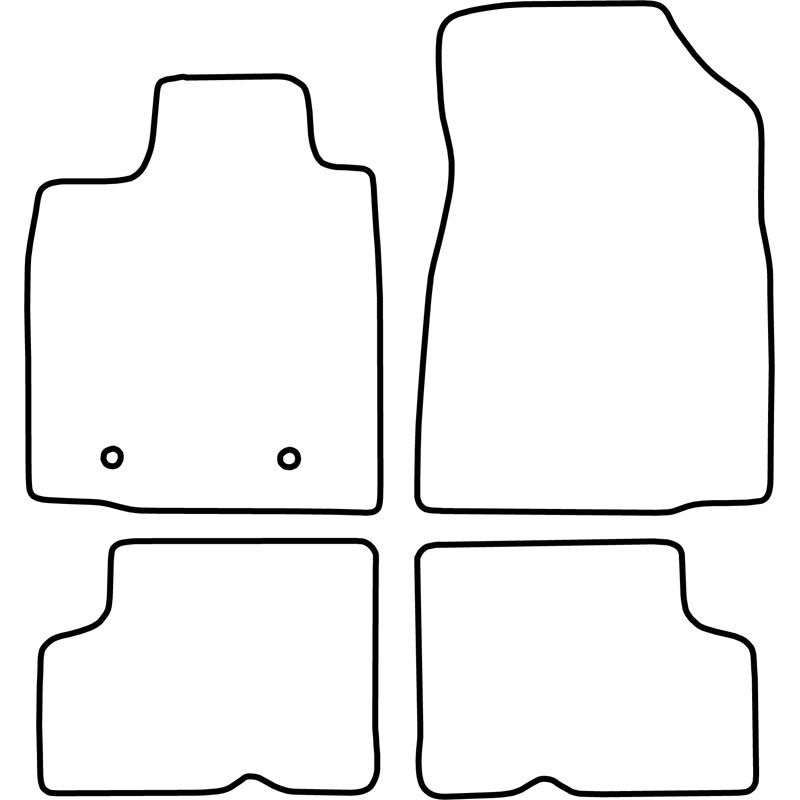 Automatten Velours  Dacia Sandero 2008-2012