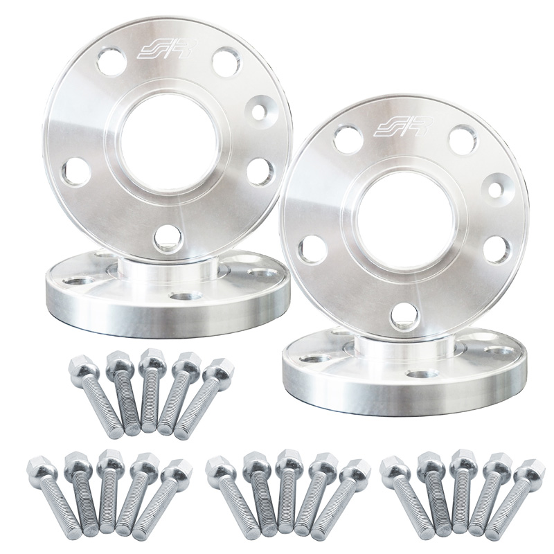 Simoni Racing Aluminium Spoorverbreder Set - 2x15mm(VA) - 2x20mm(AA) (Naaf 57,1mm) inclusief wielbouten -  Audi, VW, Seat, Cupra diversen