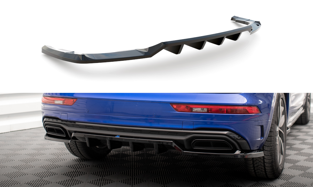 Diffuser Audi Q5 S-Line SUV Facelift 2020 - Maxton Glans Zwart