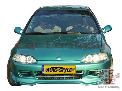 Voorspoiler Honda Civic 2/3 drs 9/91-9/95 Jun Look ABS