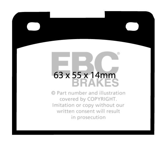 EBC Brakes LOTUS Europa 1.6 72-75 Remblokken voorzijde