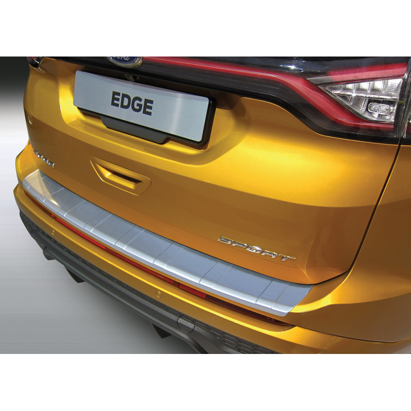 ABS Achterbumper beschermlijst  Ford Edge 2016-2018 'Ribbed' Zilver