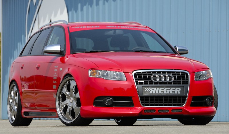 Voorspoiler zonder 3 extra air-intakes Audi A4 8E B7 11.04 Rieger
