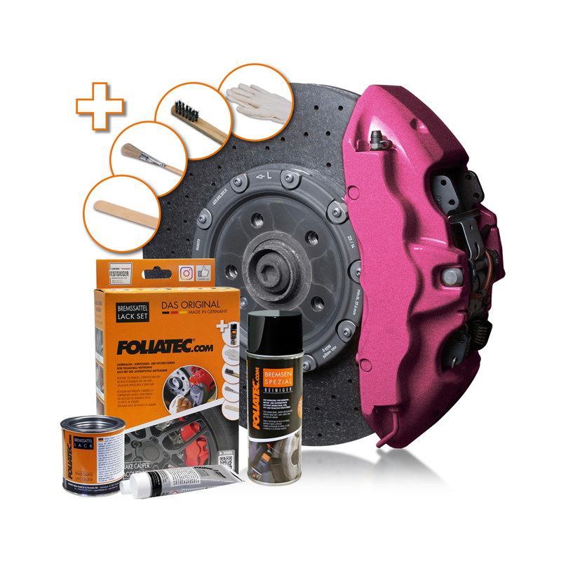 Foliatec Remklauwlakset - hot pink metallic - 3 Componenten