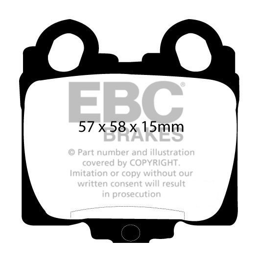 EBC Brakes TOYOTA Verossa 2.0 2001-2003 Remblokken achterzijde g