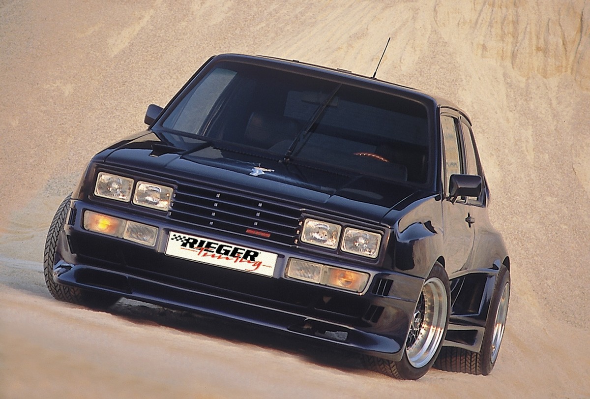 Voorbumper Breedversie l VW Golf II Polyester Rieger