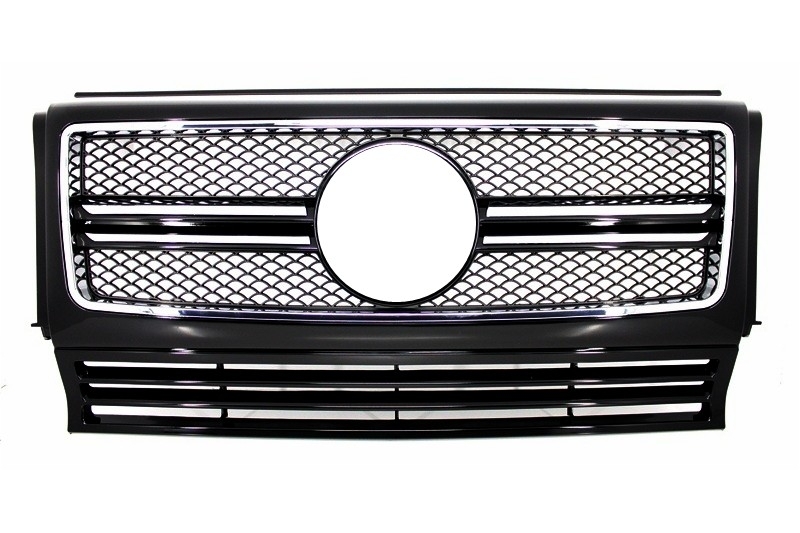 Grill Mercedes W463 G-Klasse 90-14 G65 A-Design Piano Zwart/Chroom