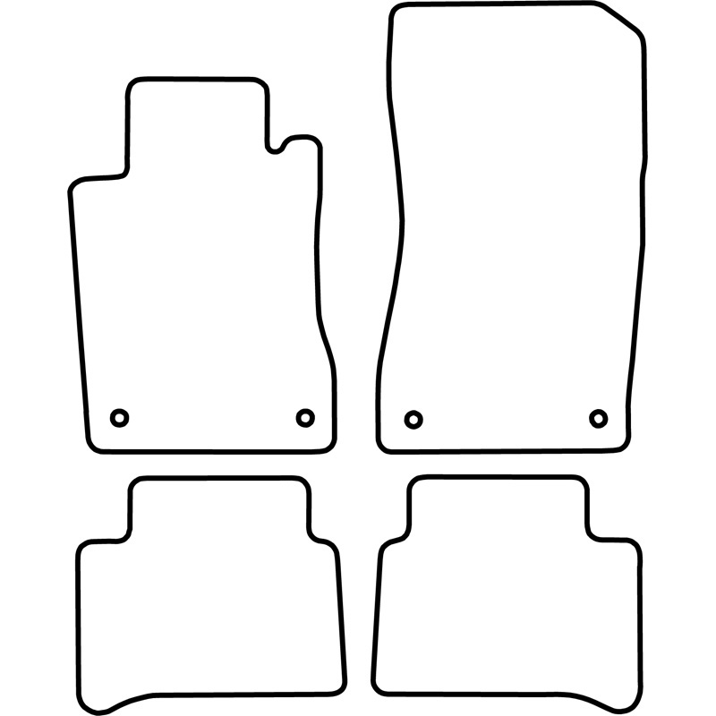 Automatten Velours  Mercedes E Klasse W211 2006-2009