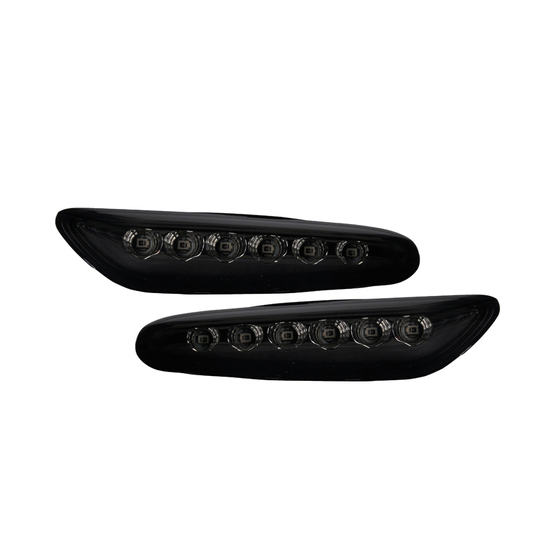 Set LED Zijknipperlichten (T10 Plug)  BMW 1-Serie E8x / 3-Serie E46 / 3-Serie E9x / 5-Serie E6x / X1 E84 / X3 E83 - Rookgrijs