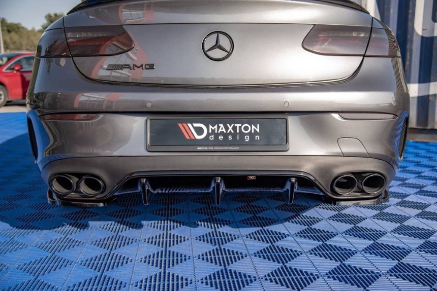 Diffuser Mercedes E W213 Coupé E53 AMG Maxton Design glans zwart