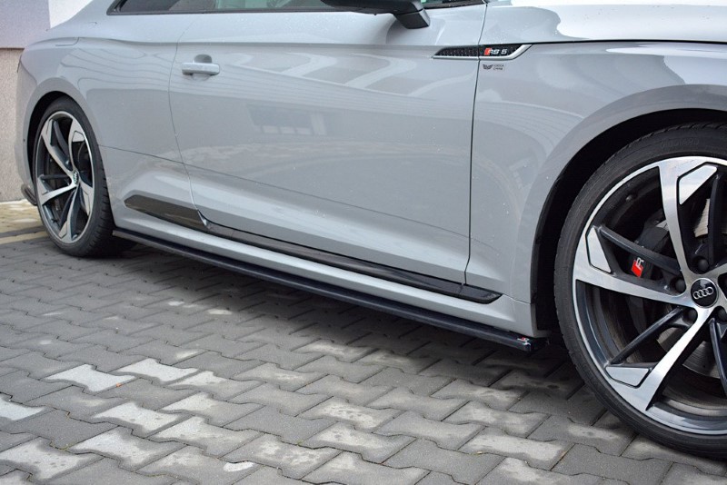 Zijskirts Diffusers Audi RS5 F5 Coupe Glanzend Zwart