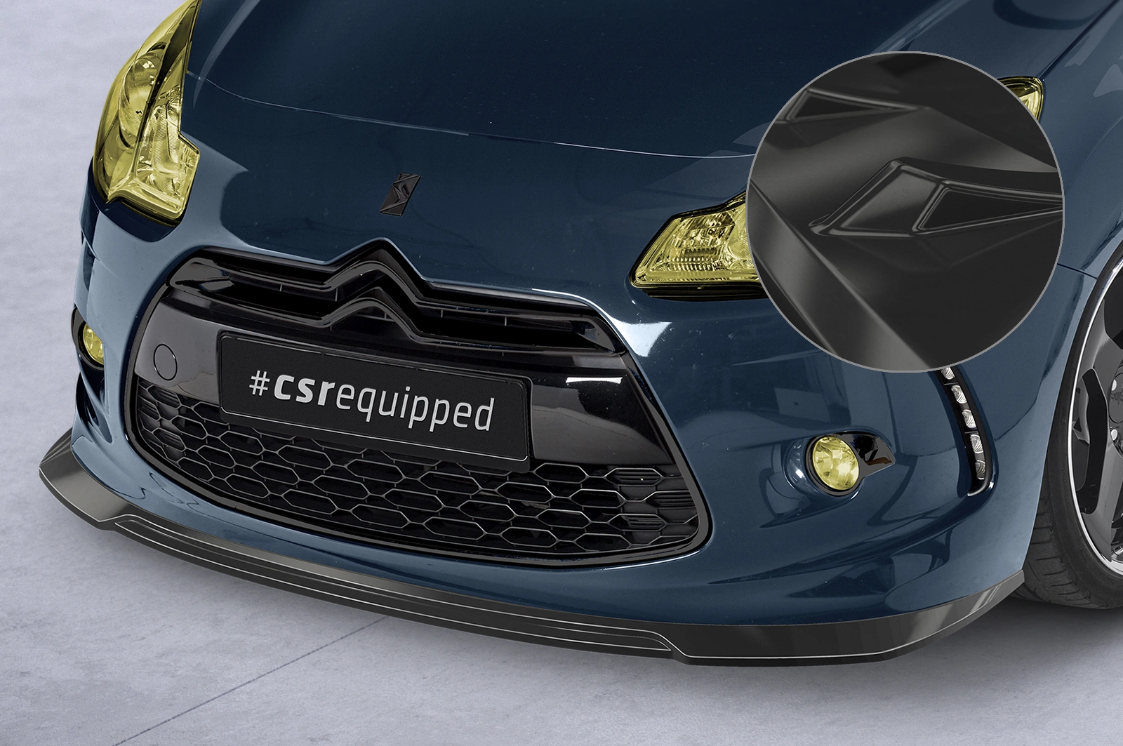 Voorspoiler Citroën DS3 Glans Zwart – CSR Automotive