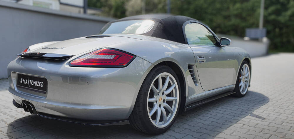 Spoiler Porsche Boxster 987 Maxton Glans Zwart
