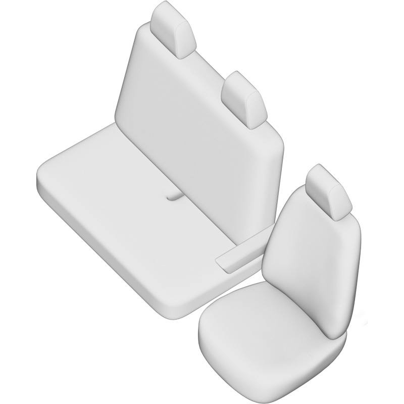Original Design Stoffen Stoelhoezenset 2+1  Mercedes Sprinter 2018- (Standard)