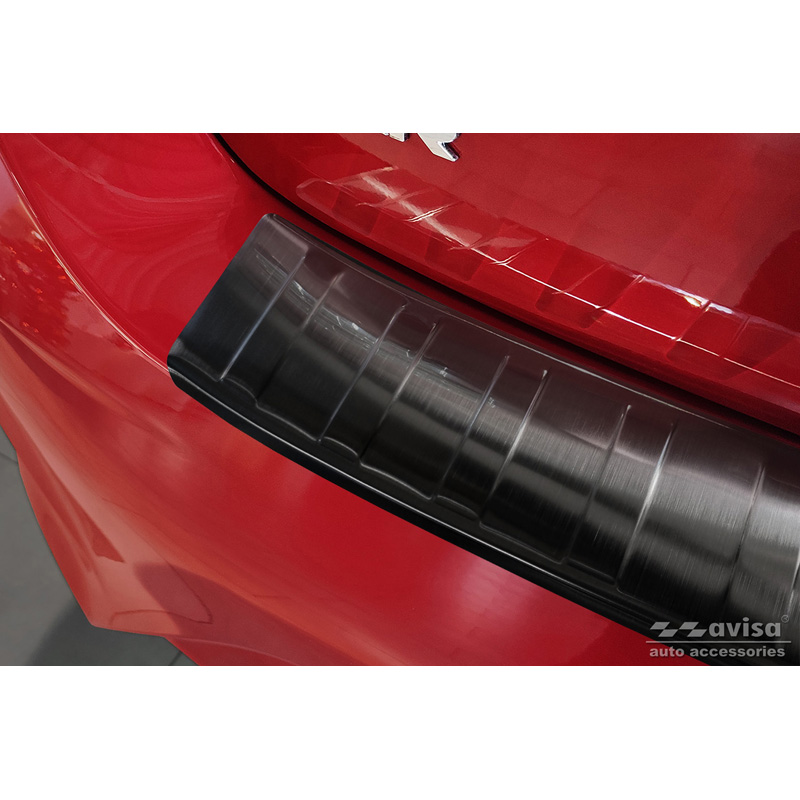 Zwart RVS Achterbumperprotector  Mitsubishi Space Star Facelift 2020- 'Ribs'