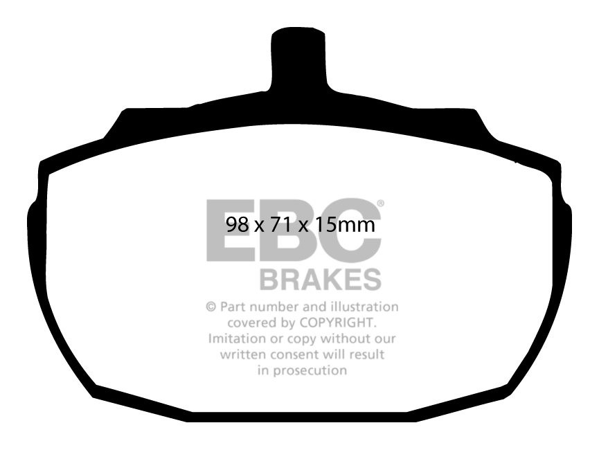 EBC Brakes MG R V8 3.9 92-96 Remblokken voorzijde greenstuff