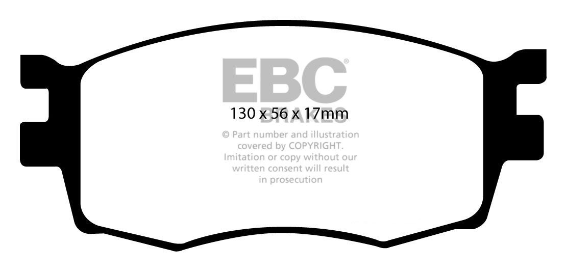 EBC Brakes KIA Rio 1.4 2005-2011 Remblokken voorzijde