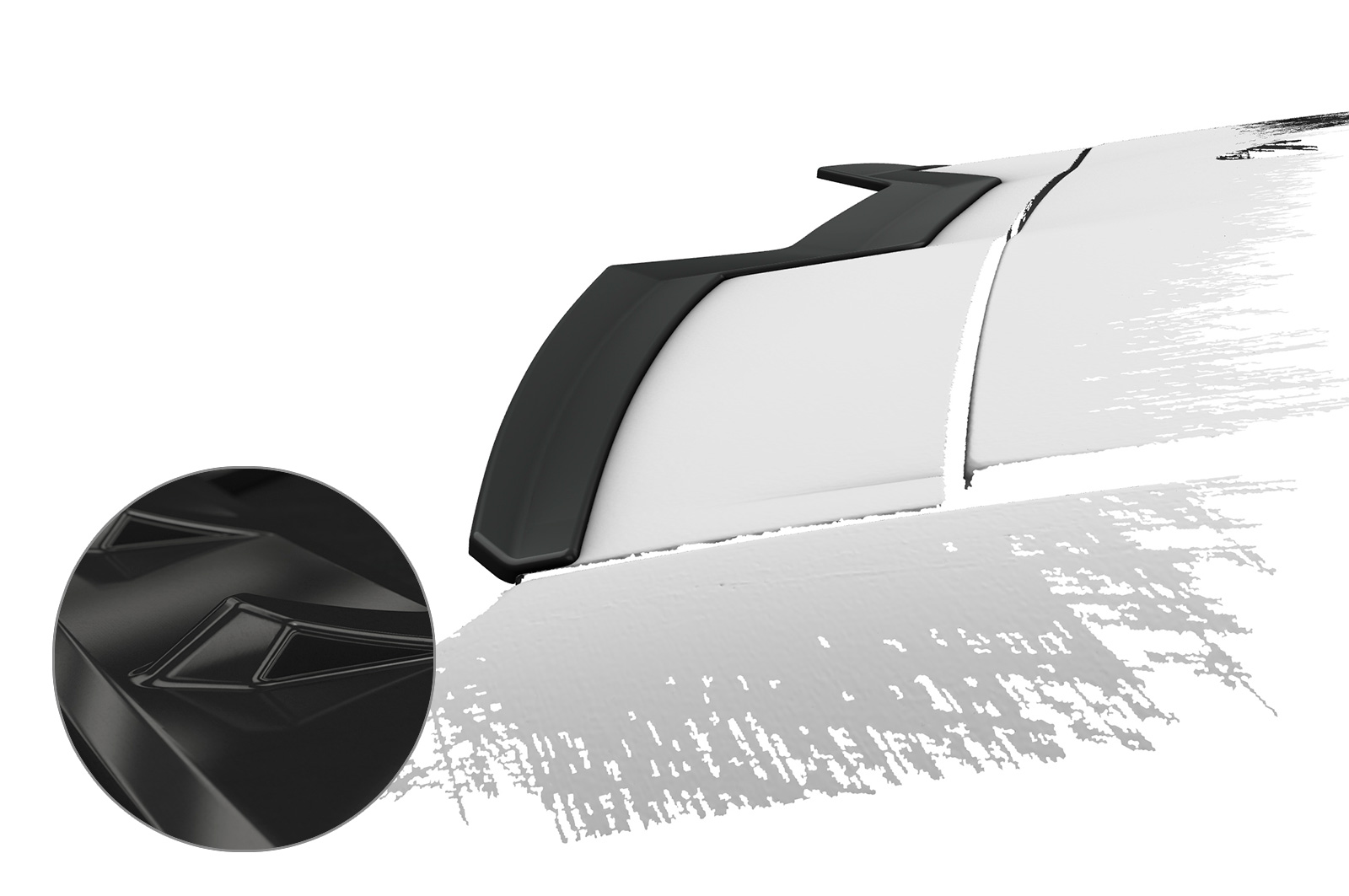 Spoiler BMW X6 (G06) CSR glans Zwart