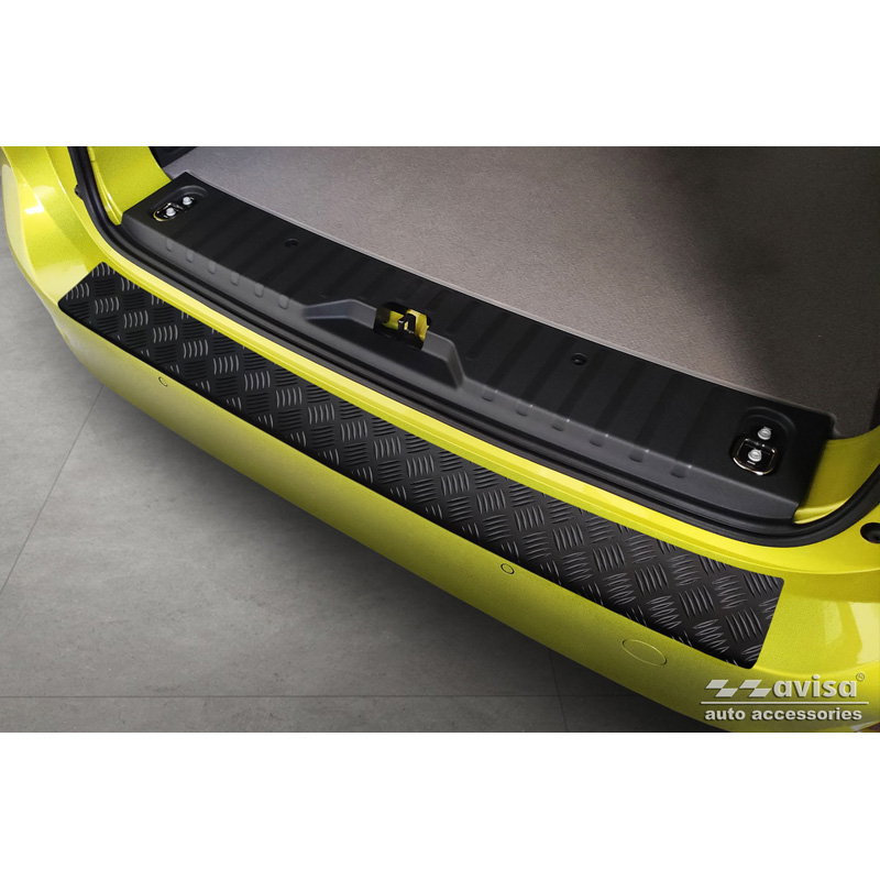 Matzwart Aluminium Achterbumperprotector  Volkswagen ID. Buzz + Cargo 2022- 'Riffled Plate'
