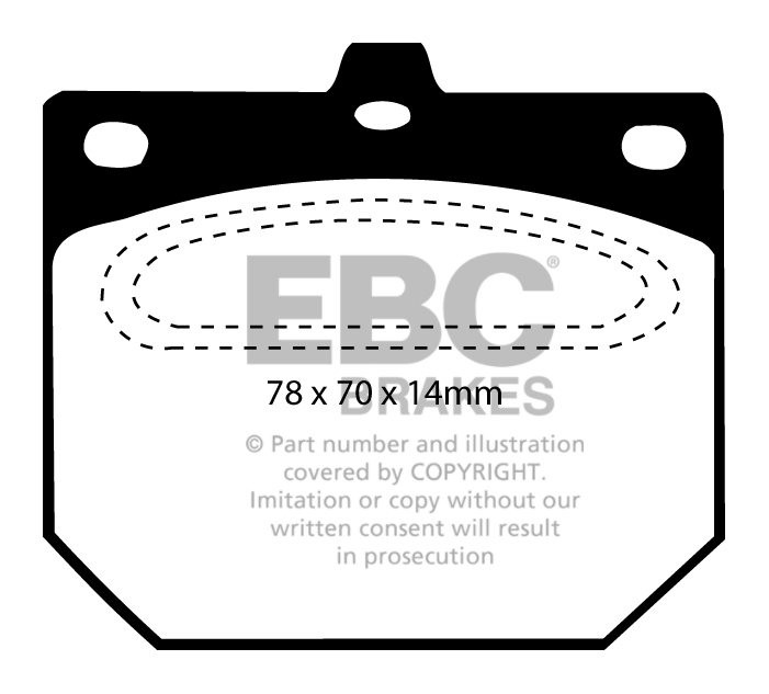 EBC Brakes NISSAN BEDRIJFSWAGEN Pick Up 1.6 (720) 81-82 Remblokk